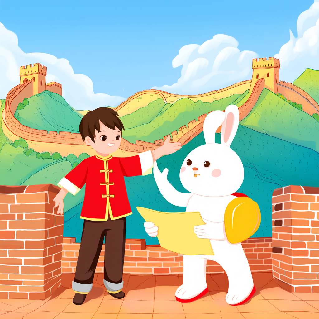 长城像一条巨龙,保护着中国